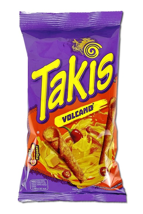 Snack di mais piccante Takis Volcano - 100 g.